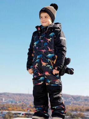 Deux par Deux 1pc Snowsuit Dino Gradient